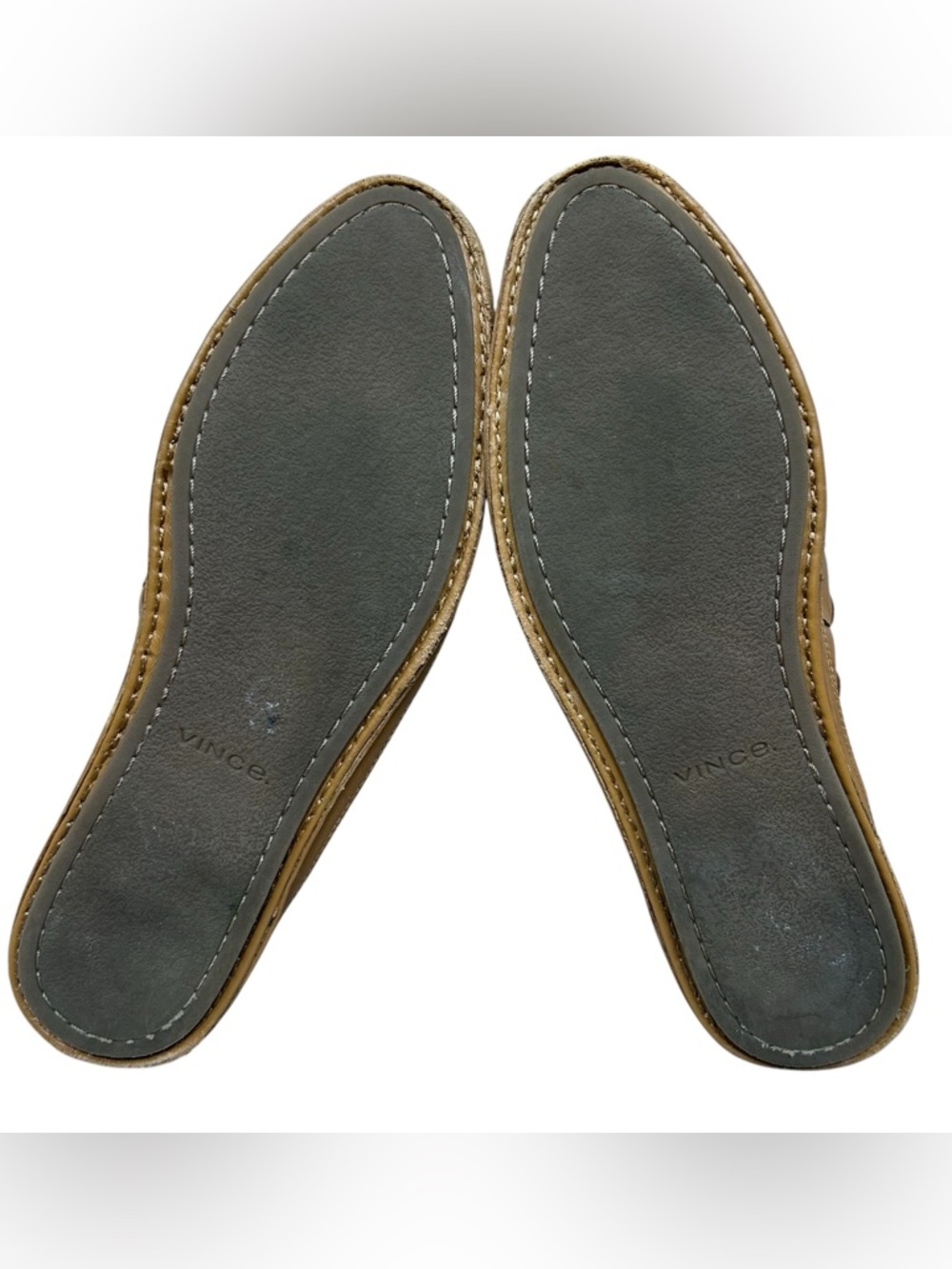 Vince Freeman Woven Leather Mule Flats Slip On Loafer Size US 8.5 EU 38.5 Brown - Picture 13 of 16